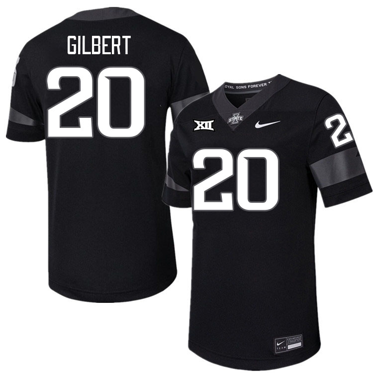 Men #20 Jace Gilbert Iowa State Cyclones College Football Jerseys Stitched-Black